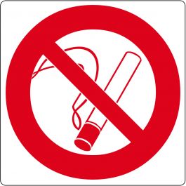 Gulv-piktogram for “Rygning forbudt”
