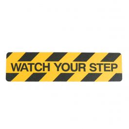 "Watch your step" anti slip grip tape