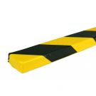 PRS bumper til flade overflader, model 43 - gul/sort - 1 meter
