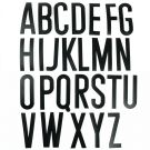 Selvklæbende bogstaver (engelsk alfabet)