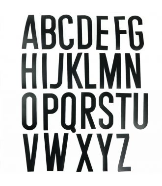 Selvklæbende bogstaver (engelsk alfabet)
