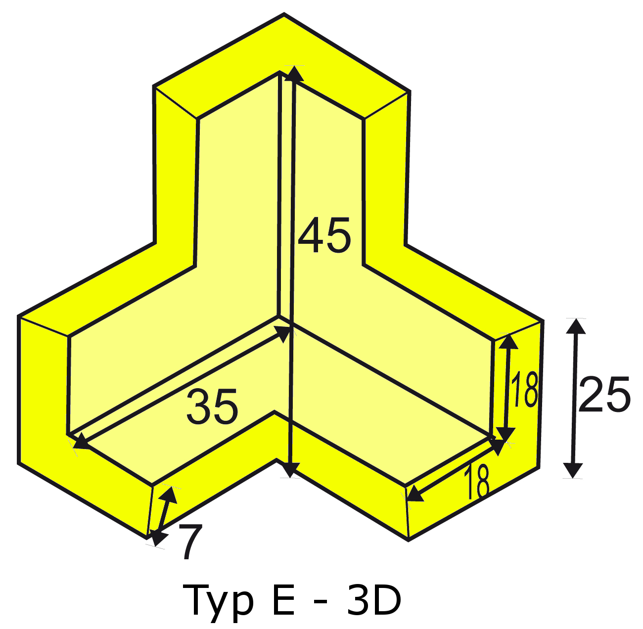 Knuffi multi-corner bumber E-3D type